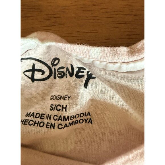 Disney Soft Blush Mickey Mouse Print Lounge Set Rayon Spandex Sleepwear - Picture 2 of 10